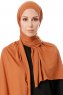 Hande - Terracotta Bomull Hijab - Gülsoy