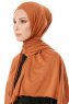 Hande - Terracotta Bomull Hijab - Gülsoy