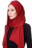 Hanfendy Bordeaux Praktisk One Piece Hijab Sjal 201706b