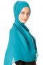 Hazal - Grønn Crepe Hijab - Ecardin
