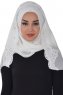 Helena - Offwhite Praktisk Hijab - Ayse Turban