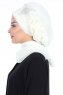 Hillevi - Creme Chiffon Instant Turban