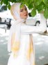 Houdah - Gul Mønstret Hijab - Sal Evi
