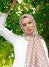Isbah - Brun Mønstret Hijab - Sal Evi