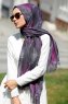 Isfa - Lilla Mønstret Hijab - Sal Evi