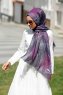 Isfa - Lilla Mønstret Hijab - Sal Evi