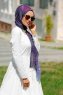 Isfa - Lilla Mønstret Hijab - Sal Evi