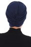 Jill - Marineblå Bomull Turban - Ayse Turban