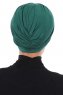 Jill - Mørk Grønn Bomull Turban - Ayse Turban