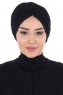 Jill - Svart Bomull Turban - Ayse Turban