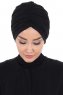 Jill - Svart Bomull Turban - Ayse Turban
