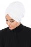 Jill - Hvit Bomull Turban - Ayse Turban