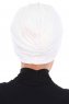 Jill - Hvit Bomull Turban - Ayse Turban