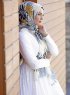 Dounia - Sennepsgul Mønstret Hijab