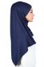 Kaisa - Marineblå Praktisk Bumull Hijab