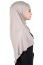 Kaisa - Taupe Praktisk Bumull Hijab