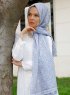 Khadija - Grå Mønstret Hijab - Sal Evi