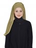 Louise - Khaki Praktisk Hijab - Ayse Turban
