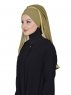Louise - Khaki Praktisk Hijab - Ayse Turban