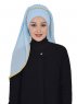 Louise - Lyseblå Praktisk Hijab - Ayse Turban