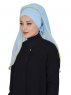 Louise - Lyseblå Praktisk Hijab - Ayse Turban