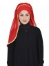 Louise - Rød Praktisk Hijab - Ayse Turban