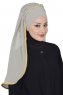 Louise - Taupe Praktisk Hijab - Ayse Turban
