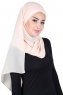 Malin - Beige Praktisk Chiffon Hijab