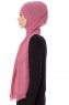 Mehtap - Mørk Rosa Praktisk One Piece Chiffon Hijab