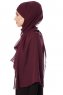 Mehtap - Plomme Praktisk One Piece Chiffon Hijab