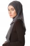 Melek - Antrasitt Premium Jersey Hijab - Ecardin