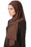 Melek - Brun Premium Jersey Hijab - Ecardin