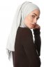 Melek - Lysegrå Premium Jersey Hijab - Ecardin