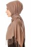 Meliha - Mørkebrun Hijab - Özsoy