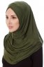 Mia - Khaki One-Piece Al Amira Hijab - Ecardin