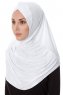 Mia - Hvit One-Piece Al Amira Hijab - Ecardin