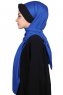 Mikaela - Blå & Svart Praktisk Bumull Hijab