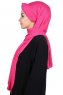 Mikaela - Fuchsia & Marineblå Praktisk Bumull Hijab