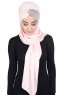 Mikaela - Gammelrosa & Taupe Praktisk Bumull Hijab