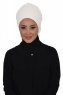 Monica - Hvit Bomull Turban - Ayse Turban