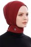 Narin - Bordeaux Praktisk One Piece Crepe Hijab