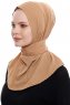 Narin - Camel Praktisk One Piece Crepe Hijab