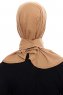 Narin - Camel Praktisk One Piece Crepe Hijab