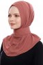 Narin - Clay Praktisk One Piece Crepe Hijab