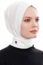 Narin - Creme Praktisk One Piece Crepe Hijab