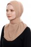 Narin - Gold Praktisk One Piece Crepe Hijab