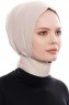 Narin - Lys Taupe Praktisk One Piece Crepe Hijab
