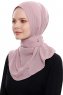 Narin - Mørk Rosa Praktisk One Piece Crepe Hijab