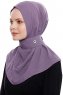 Narin - Plomme Praktisk One Piece Crepe Hijab