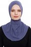 Narin - Royal Blue Praktisk One Piece Crepe Hijab